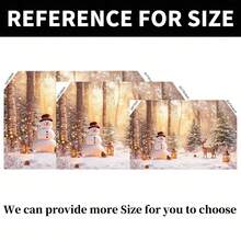 1 خلفية "ستارة غابة عجائب الميلاد: رجال الثلج والأيائل والفوانيس تضيء سماء الشتاء، وتخلق جوًا دافئًا واحتفاليًا! الخلفية المثالية لجلسة التصوير الخاصة بك، وإضافة لمسة من الخيال إلى عيد الميلاد الخاص بك!" لافتة حفلة، متوفرة بأحجام متعددة - متعدد الألوان - مشاهدة 5