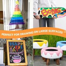 Acrylic Jumbo Markers 15mm Jumbo Felt Tip 10 Acrylic Paint Pens For Rock Painting Stone Glass Easter Egg Wood And Fabric PaintingAcrylic Markers DIY Crafts Making Art Supplies - 10 - View 7