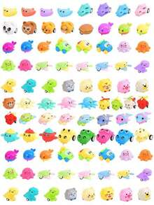 3 件/6 件/12 件随机烦躁玩具烦躁套装抗压减压玩具奖品，派对/复活节礼物，神秘珠宝，礼物，便宜 - 彩色 - 查看 4