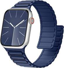 GEAK Correas Magnética de Silicona Compatible con Correa Watch 49mm 45mm 46mm 44mm 42mm 41mm 40mm 38mm, Correas de Bucle Deportivo para Series 11 10 9 8 6 5 4 3 2 1 SE Ultra - azul - Ver 10