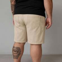 EVOLUTION PLAY Kit 2 Bermuda Shorts Twill Men's Plus Size 48 Or 58 Extra Large - Beige-brown - View 3