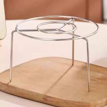 1 pièce - Convient pour la cuisson intérieure/extérieure, contact alimentaire, sans électricité requise, accessoires pour friteuse à air, set de grille de barbecue pour friteuse à air, grille de barbecue ronde en acier inoxydable.