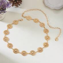 2025 New Women's Retro Waist Chain Metal Versatile Decoration Bohemian Style American Belt - LB495-572 - 查看 3