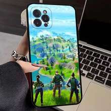 Funda de Teléfono de Dibujos Animados B-Battle-R-Royales-F-FortniteS para iPhone 17 16 15 14 13 12 Mini 11 Pro Max Cubierta de Silicona Suave - z2 - Ver 6