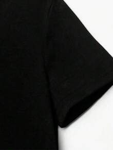 Men's T-Shirt MENINO SAPECA StreetWear 100% Cotton - 黑色 - 查看 4