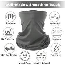 4 Pares Bandanas y Mangas de Brazo para Hombre y Mujer, Pauelos y Manguitos con Proteccin UV, Ideales para Ciclismo, Escalada y Deportes, Material Transpirable, Colores Neutros - inicial - Ver 3