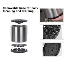 Sierware Caddy Utensil Caddy Spoon Holder With 4 Divided Compartments Sturdy Stainl Steel Rust Proof - Cylindrical - View 4