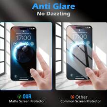 Bộ 2 miếng dán màn hình chống nhìn trộm bằng gốm cho iPhone 17 Pro Max [6.9 inch], phụ kiện bảo mật chống nhìn trộm, chống chói, chống bám vân tay, tương thích với ốp lưng điện thoại, dễ dàng lắp đặt, không bọt khí, vừa khít, phù hợp với các dòng máy 17 E/17 Pro Max/17 Pro/17 Air/16/15/14 Plus/13 Mini/12/11 - 2 cái - Xem 9