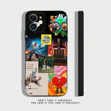 Funda de teléfono DtMF B- compatible con  16,15,14,13,12,11,Pro,X,XS,Max,XR,Plus,Mini de silicona suave negra a prueba de golpes TPU, funda compatible con  17, funda  17 Pro, funda  17 Pro Max - z3 - Ver 8