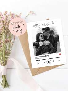 个性化照片卡、定制照片和歌曲卡、个性化音乐卡、个性化生日和母亲节卡、定制照片卡（带信封）、个性化生日卡、周年纪念卡、男朋友/女朋友爱情卡、创建您自己的生日照片卡、最好的朋友照片纪念卡、情侣照片纪念卡 - 音樂賀卡 - 查看 2