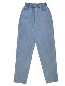 Mezclilla Tencel - Azul lavado medio - Ver 4