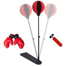 Adjustable Height Boxing Equipment With Boxing Gloves | Sports Toy - Black - View 4