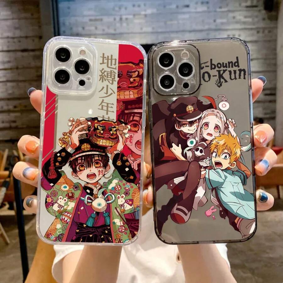 ANIME Toilet-bound Hanako-kun  FUNDA Phone Case Covercompatible with  16 13 11 12 14 15 Pro Max Plus Shockproof Soft Clear Back Cover,Covercompatible with  17 Hülle, 17 pro Hülle, 17 promax Hülle