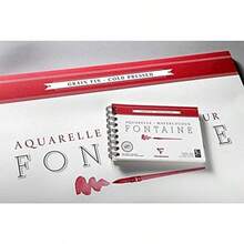 Fontaine 100% Cotton Spiral Watercolour PadCold Press Multicolour 12 X 18 Cm 300 G 12 Sheets - Multicolour - View 3