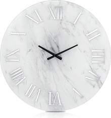 Modern Wall Clock - 23.62 Inch Frameless Marble Glass Wall Clock With Roman Numerals, Non-Ticking Large  Decorative Clock - SF-MC585 - Xem 1