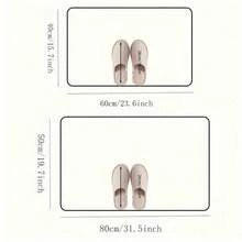 1pc Christmas Rugs For Front Door Cute Snowman Xmas Tree Truck Indoor Doormat Non-Slip Bath RV Mat Entrance Carpet Pet Mat Suitable For Bedroom Living Room Home Use Spring Summer Autumn And Winter Absorbs Water Quickly And Is More Popular Among Kitchen Rug