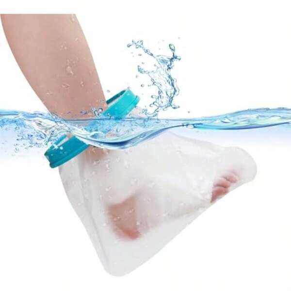 Waterproof Foot Cast Wound Cover Protector For Shower Bath Watertight Cast Bag Covers For Broken Surgery Foot Ankle Wound And Burns