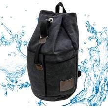 Mochila de viaje para portátil para hombre Bolsa de viaje Mochila Organizador de almacenamiento Mochila Lona Bolsa de viaje de gran capacidad para viajes de escalada en roca a la deriva - Negro - Ver 9