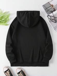 Plus Size Women "Faith" Cross Graphic Sweatshirt, Loose Casual Autumn/Winter Fashion - Black - View 8