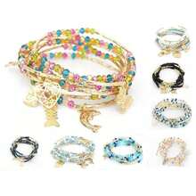 Semanarios de Moda Chapa de Oro 18k y Cristal paquete de 12 Piezas Diseño Elegante y Moderno Ideal para Mujeres Original y Duradero - niña - Ver 2