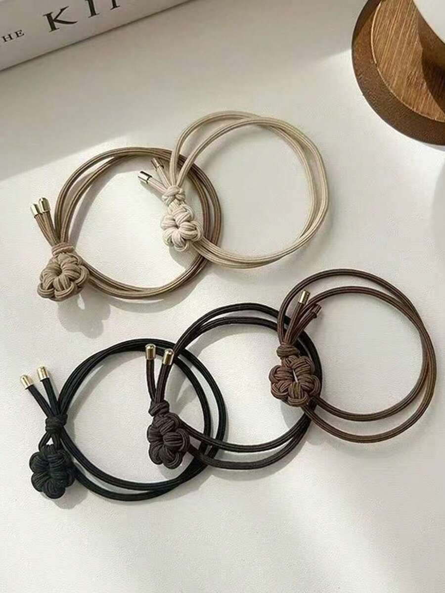 High Elasticity Thick Knotted Unbreakable Hair Ties, Hair Bands, Scrunchies Set, Versatile Women Hair Accessories ,Ponytail Holders ,Hair Elastics ,Hair Rubber Bands ,Hair Rope