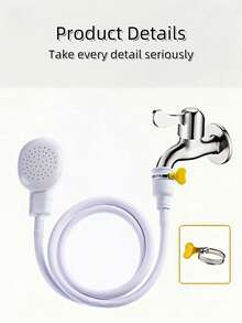 1-częściowa głowica prysznicowa, prosty plastikowy prysznic dla zwierząt do użytku domowego, szybko podłączana głowica prysznicowa do czyszczenia i pielęgnacji zwierząt domowych i psów. Wielofunkcyjny produkt do czyszczenia domowych pryszniców dla zwierząt, łatwy i szybki w montażu. Można ją szybko podłączyć do kranu, pełniąc funkcję myjki do kąpieli zwierząt i urządzenia natryskowego. - Wielokolorowe - Zobacz 13