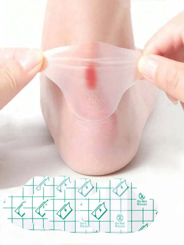 10 Pcs/20 Pcs Heel Protectors: Adhesive Blister Pads For Foot Care, Grip And Protection - Random Color Variations