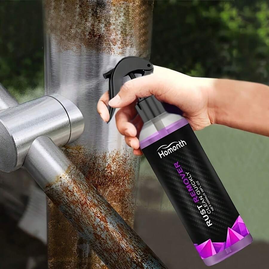 JUE FISH Rust Remover Spray, Dissolves Rust Stains, Brightens Luster, Anti-Oxidation, Auto Care, Metal Cleaning Spray, Gift For Friends And Family (Random New Or Old Version)
