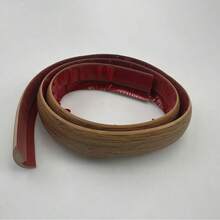 1 Stück strapazierfähiger selbstklebender PVC Bodenübergangsstreifen, Holzmaserung Design, Teppich- und Hartboden-Kantenprofil, flexible Kanten für Teppiche, Laminatböden und Vinylsockelleisten, 100 cm