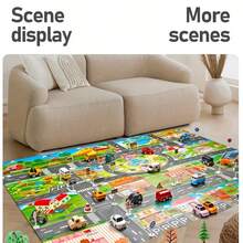 1张大型停车场场景地图，英文版。适用于游戏室、车辆、小型汽车、游戏垫、防水垫。 - 彩色 - 查看 11