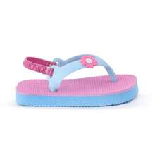 Chinelinho Bebe Elástico Infantil Menina Chinelo Sandalinha Baby Confortável Qualidade Moda Aventura Personagens - Azul - Visão 4