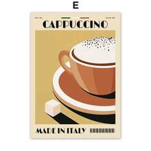 Italian Espresso Coffee Pot Beans Wall Art Wall Art Canvas Painting Poster And Prints Wall Pictures For Cafe Living Room Decor - Multicolor - View 34