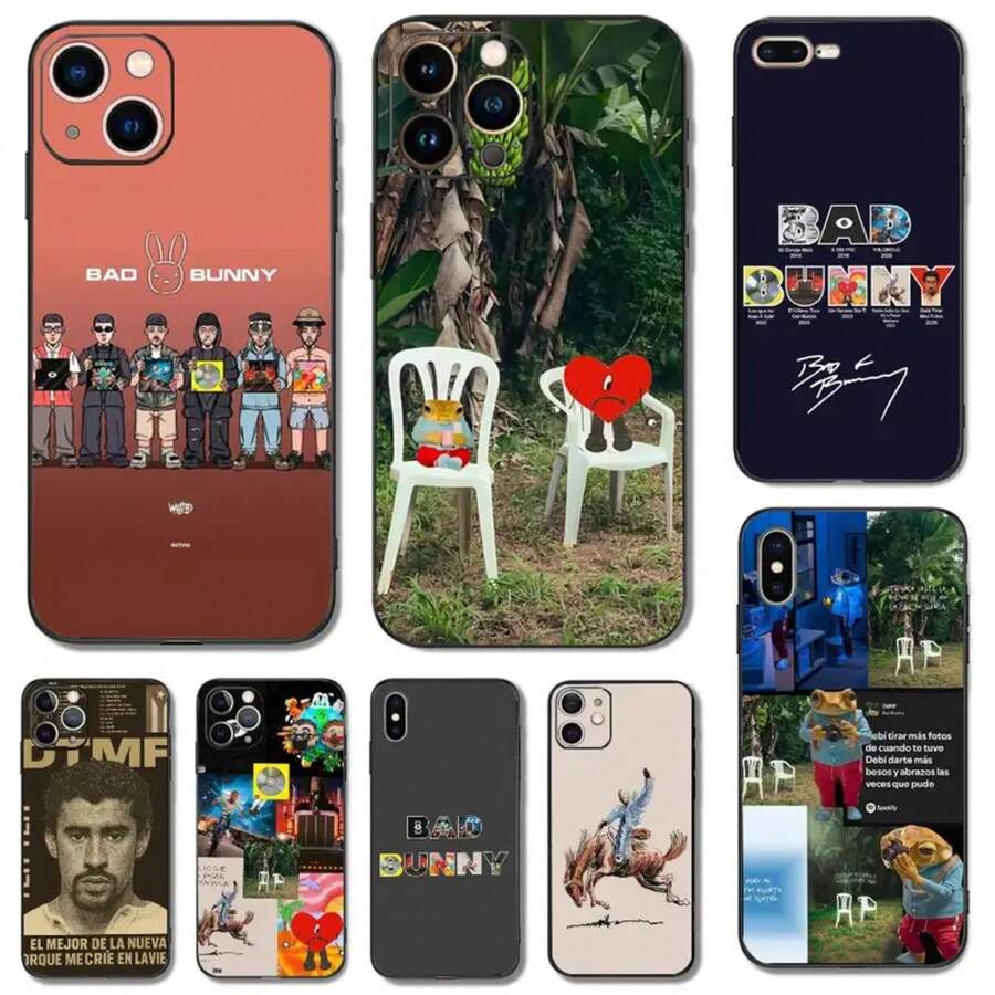 Funda de teléfono DtMF B- compatible con 16,15,14,13,12,11,Pro,X,XS,Max,XR,Plus,Mini de silicona suave negra a prueba de golpes TPU, funda compatible con 17, funda 17 Pro, funda 17 Pro Max - z3 - Ver 1