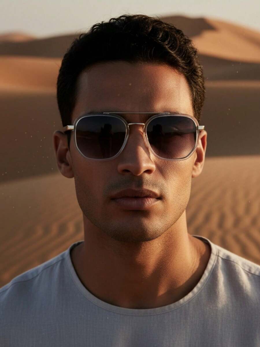 Men Fashion Glasses - Clear - View 1