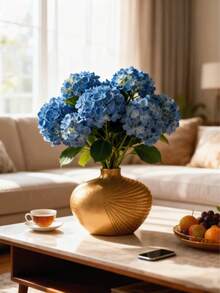 1 Piece Modern Simple Luxury Style Golden Vase, Resin Home Decoration Desktop Vase, Art Craft Ornaments For Home Decoration - Multicolor - View 3