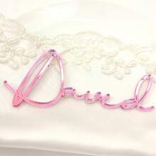 1 Stück personalisierte Acryl Namenskarte - elegante Spiegeloptik für Hochzeiten, Empfänge und Geburtstagsfeier Dekoration - langanhaltend, leicht zu reinigende Gast-Sitzplatz & Torte Dekorations-Zubehör, Hochzeit Gast-Sitzplatz | Platzkarte | Spiegeloptik Tischdekor, Torte Dekorations-Zubehör für Halloween, Weihnachten Veranstaltung & Party Zubehör