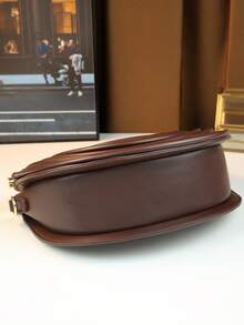 Noodle Element Handbag, Dumpling Shaped Crossbody Bag For Women, Saddle Bag