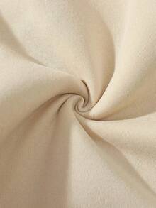 Plus Size Women's Camel Sweatshirt, Casual And Simple, With Christmas Elements Printed Loose Long-Sleeved Sweatshirt, Solid Color Sweatshirt For Plus Women, Suitable For Christmas, Festivals, Daily Wear, Going Out, Gatherings, Going To School, Attending Music Festivals, Vacation, Commuting. It Can Be A Gift For Family, Girlfriend, Friends, Girls' Winter Clothing, Essential Sweatshirt.