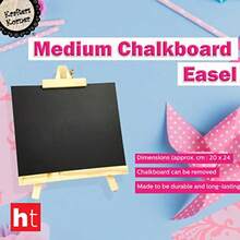 Versatile Medium Chalkboard Easel Stand Easy To Use Outlet For Menus Events And Art Projects Just Grab Chalk And Go 20 X 24cm