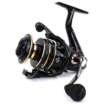 Spinning Fishing Reel For Freshwater Saltwater Fishing For Bass Trout Salmon,Changeable Right- Or Left-Hand Retrieve,Less Likely To Backlash, Suitable For Beginners.