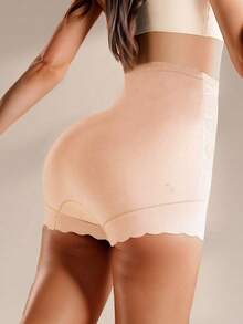 Women's High Waist Lace Panties, Seamless Shapewear Underwear, Comfortable Butt Lifting Slimming Thin Shaping Shorts