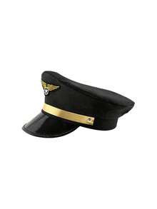 Chapéu de Piloto/Comissária de Bordo, Adequado para Jogos de Interpretação, Acessórios para Festa a Fantasia