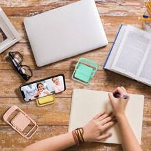 1PCS Folding Small Chair Model For Toy House, Miniature Landscape, Toy House, Mobile Phone Holder, Ornaments, Mini Folding Chair, Mobile Phone Holder, Modern Folding Back Chair, Miniature Model, Simulation Model, Mini Folding Chair - ngẫu nhiên - Xem 8