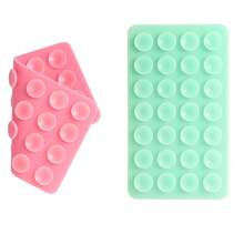 28 件双面硅胶吸盘手机支架，可重复使用，适用于家庭和办公室的光滑表面，兼容 、Android 手机，生日、家人、朋友手机支架、手机配件的礼物 - 彩色 - 查看 40