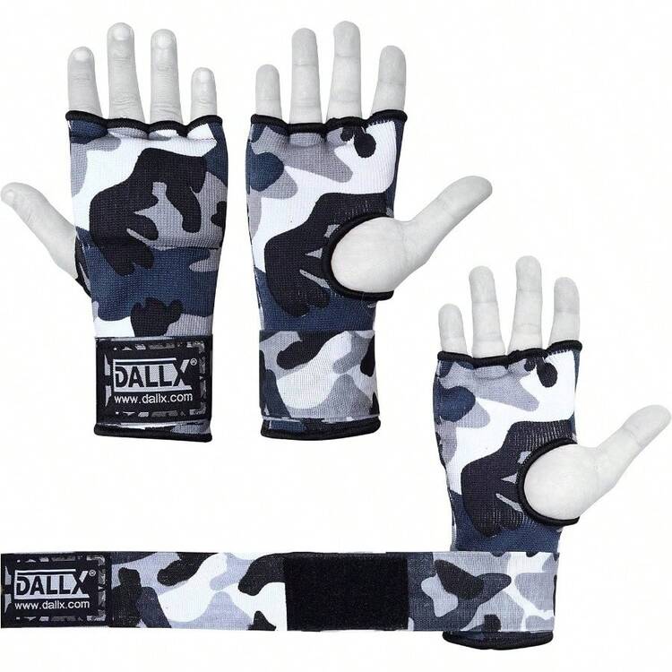 Padded Inner Gloves With 75cm Long Wrist Straps Boxing Gloves - Gel Elastic Wraps Fist Knuckle Training Muay Thai Kickboxing Men Women U2013 Pair - 大號 + 特大號 - 查看 7