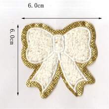 1pc Gold Edged Butterfly Embroidery Patch, Suitable For Clothing, Bags, Shoes, Hats, Home Decor, Iron-On