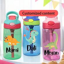 1 st anpassade vattenflaskor för skolans början, personliga graverade vattenflaskor, campingmuggar, varma/kalla dryckesmuggar med dubbla användningsområden, vattenflaskor med djurtema, skolvattenflaskor, sportvattenflaskor, sugrörsmuggar, sommarlägertillbehör, presenter inför skolans början, presenter till klassrummet, födelsedagar, alla hjärtans dag, halloween, julklappar - flerfärgad - Visa 8