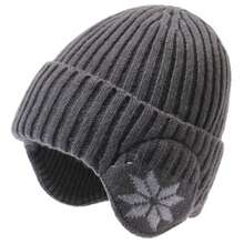 1pc Knitted Hat With Thermal Lining, Thick Warm Winter Cycling Ear Muff Neck Warmer Face Mask - A - View 8