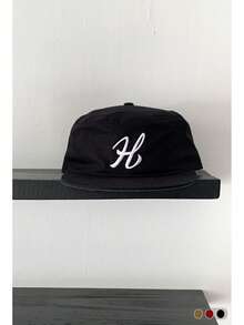 Embroidered Letter Plaid Flat Brim Baseball Cap, Versatile Petite Face Flattering Baseball Cap, Niche Fashionable Streetwear Hip Hop Cap, Unisex Retro Embroidered Flat Top Baseball Hat, Minimalist Versatile Fashionable Unisex Korean Style Duck Tongue Sun Protection Cap