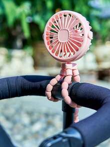 500mAh Ventilatore a tre velocità ricaricabile USB a forma di polpo con luce LED - Treppiede pieghevole a 360° per sedili auto, passeggini e carrozzine - Ventilatore mini ultra silenzioso pieghevole per viaggi, campeggio e ufficio | Ventilatore portatile, ventilatore per passeggino, accessori essenziali per bebè (colori casuali)